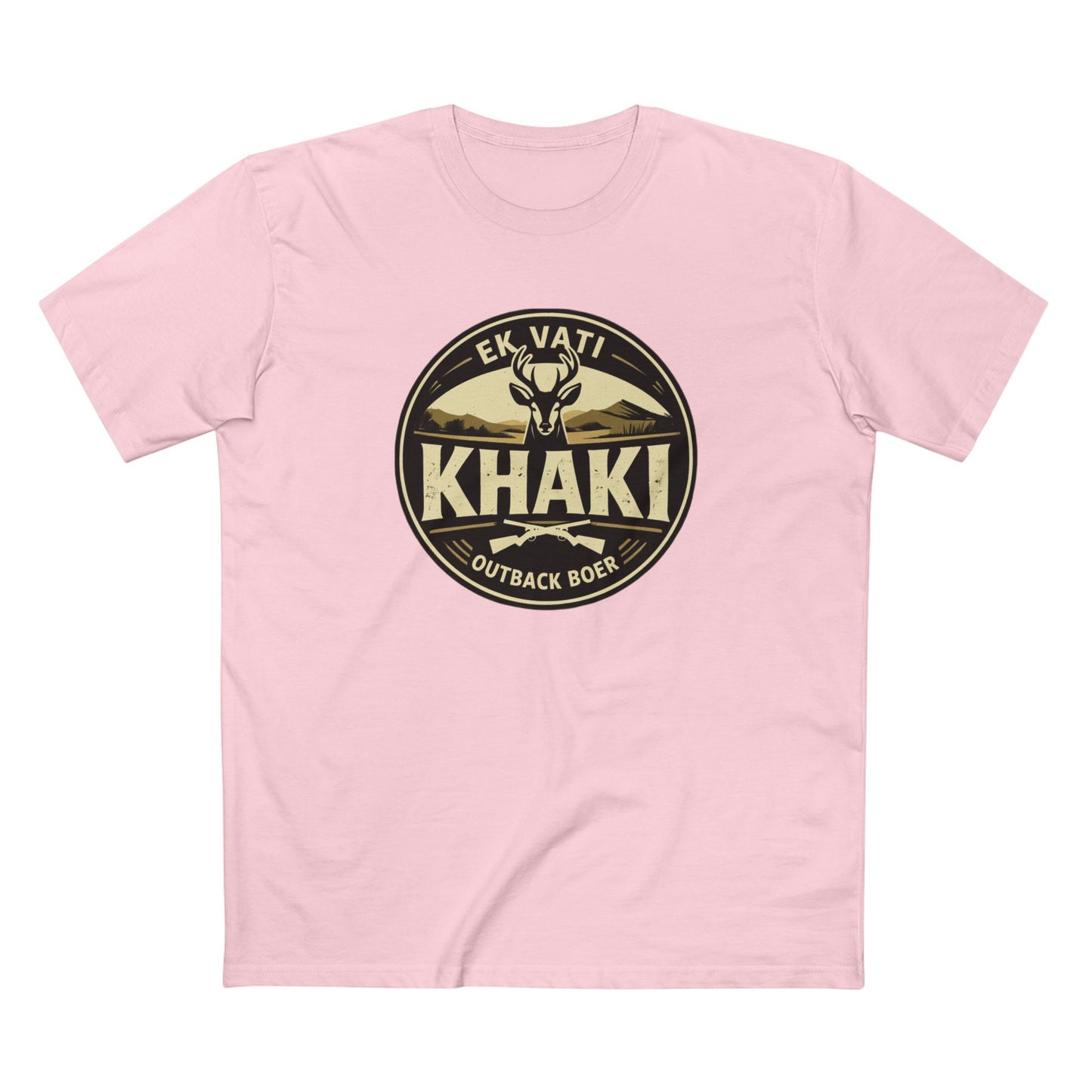 Khaki Outback Tee — EK Vati KHAKI Badge Shirt
