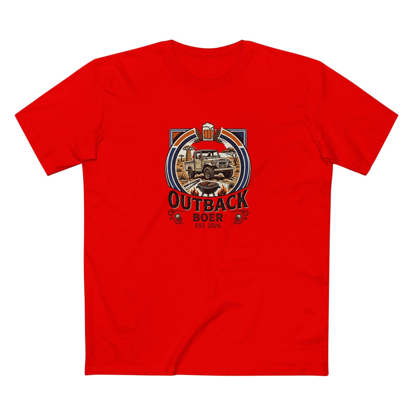 Outback Boer T‑Shirt — Black Writing