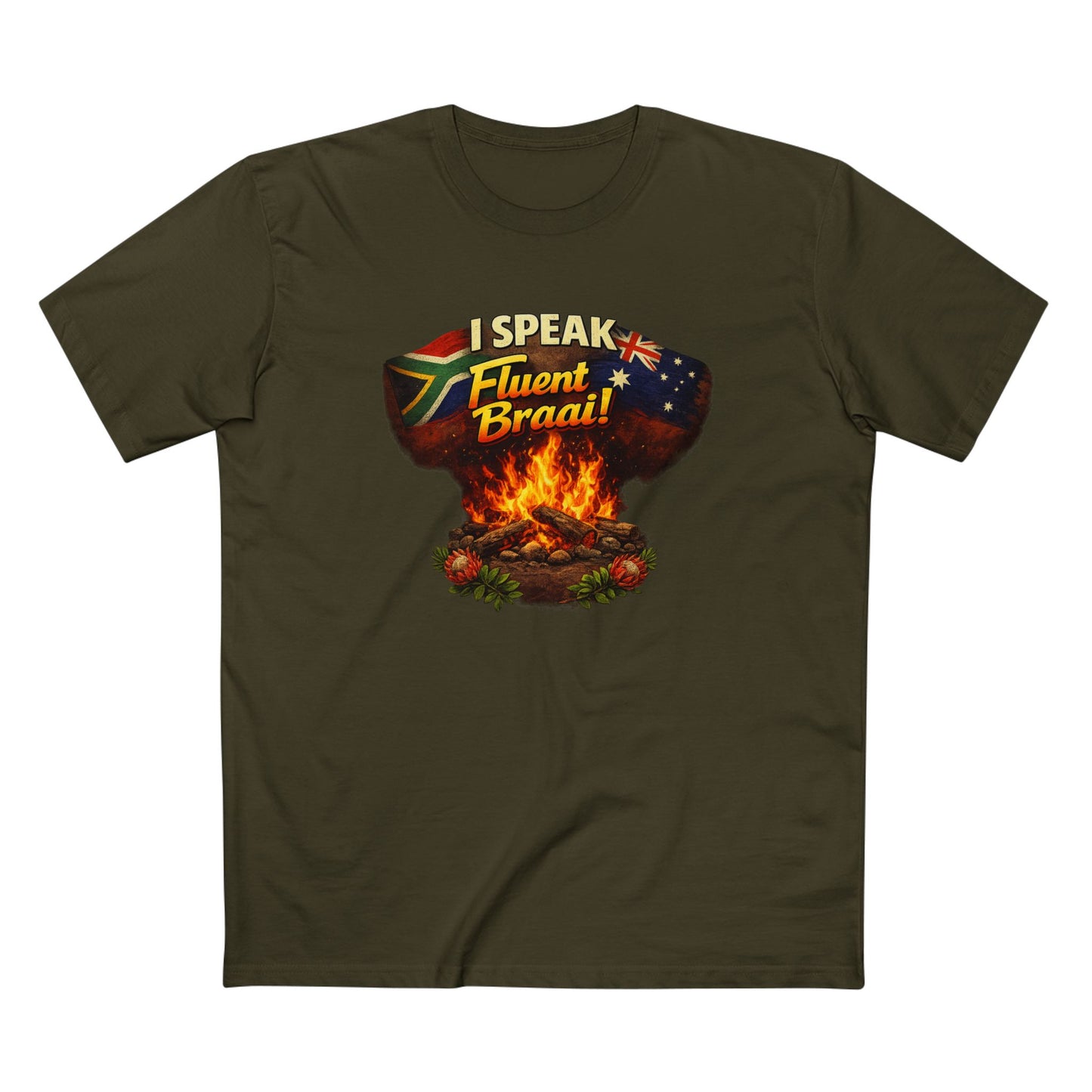 I Speak Fluent Braai T‑Shirt — South African and Australia