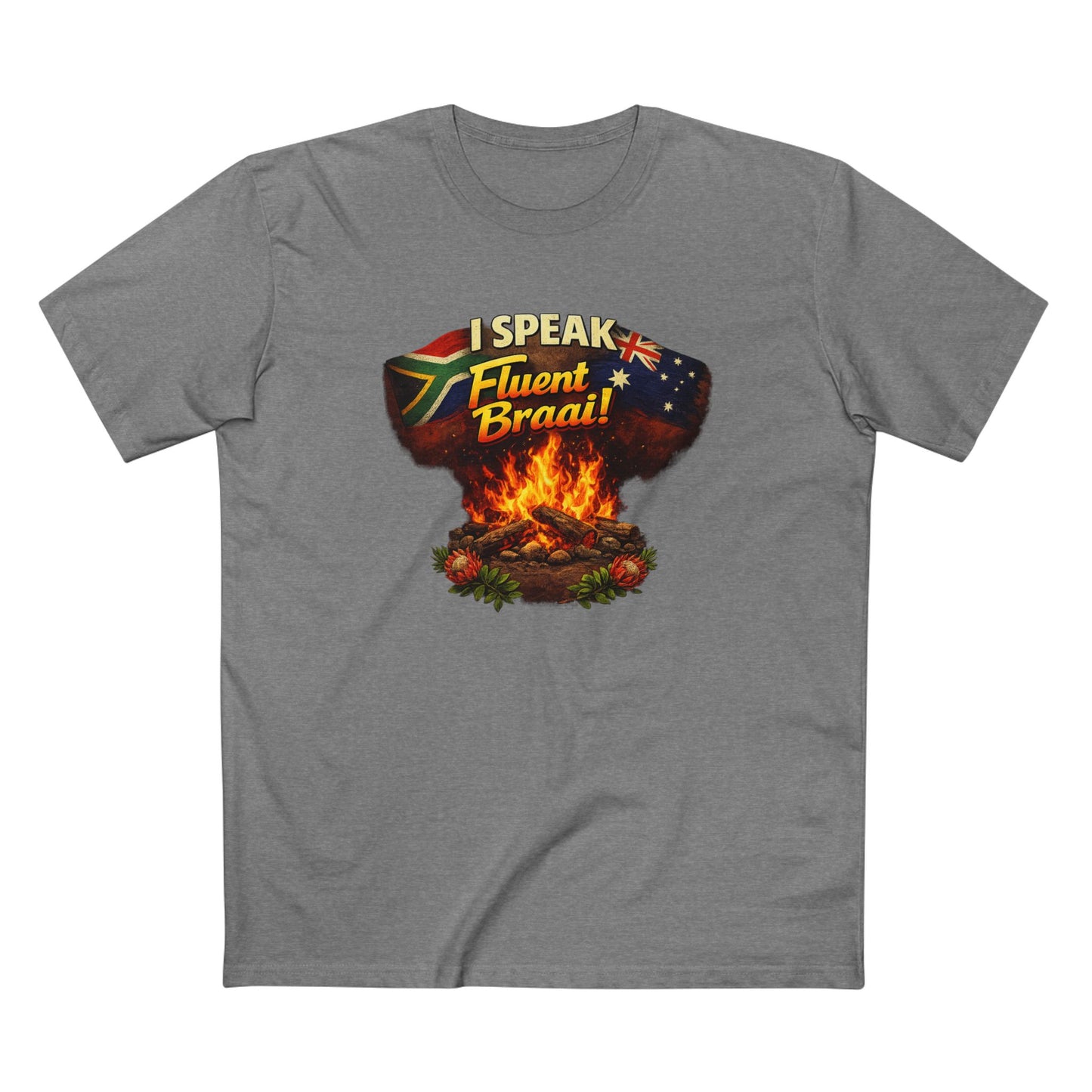 I Speak Fluent Braai T‑Shirt — South African and Australia