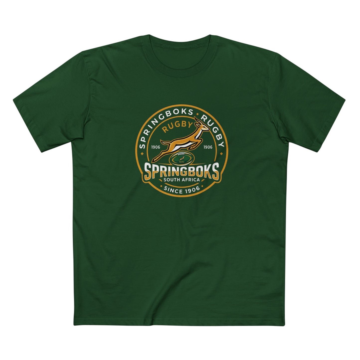 Springboks Rugby Crest T-Shirt — South Africa Heritage Tee