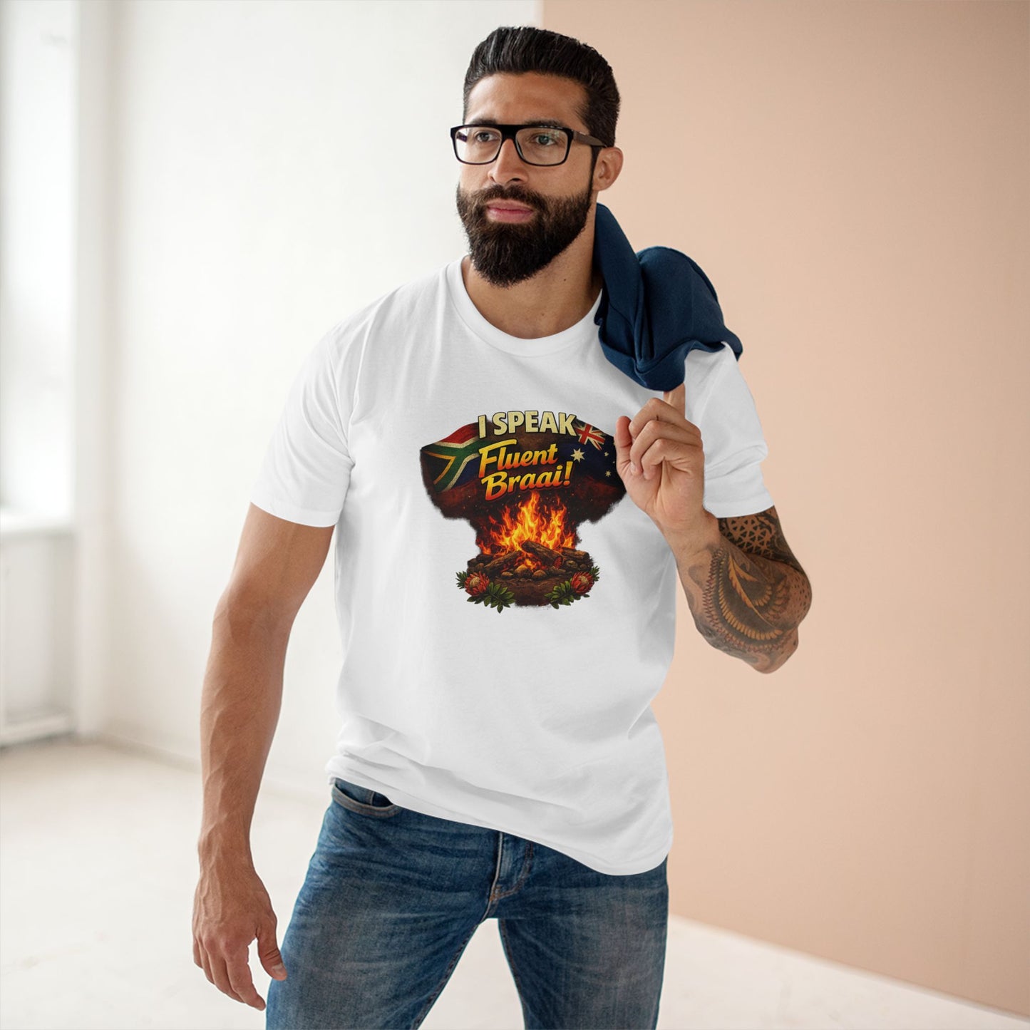 I Speak Fluent Braai T‑Shirt — South African and Australia