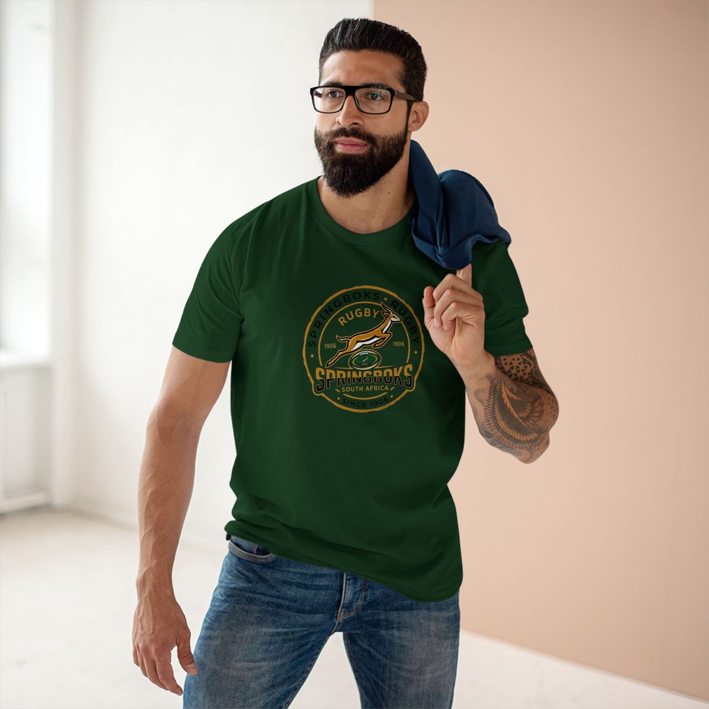 Springboks Rugby Logo Tee — Vintage Springboks Since 1906 Team Shirt