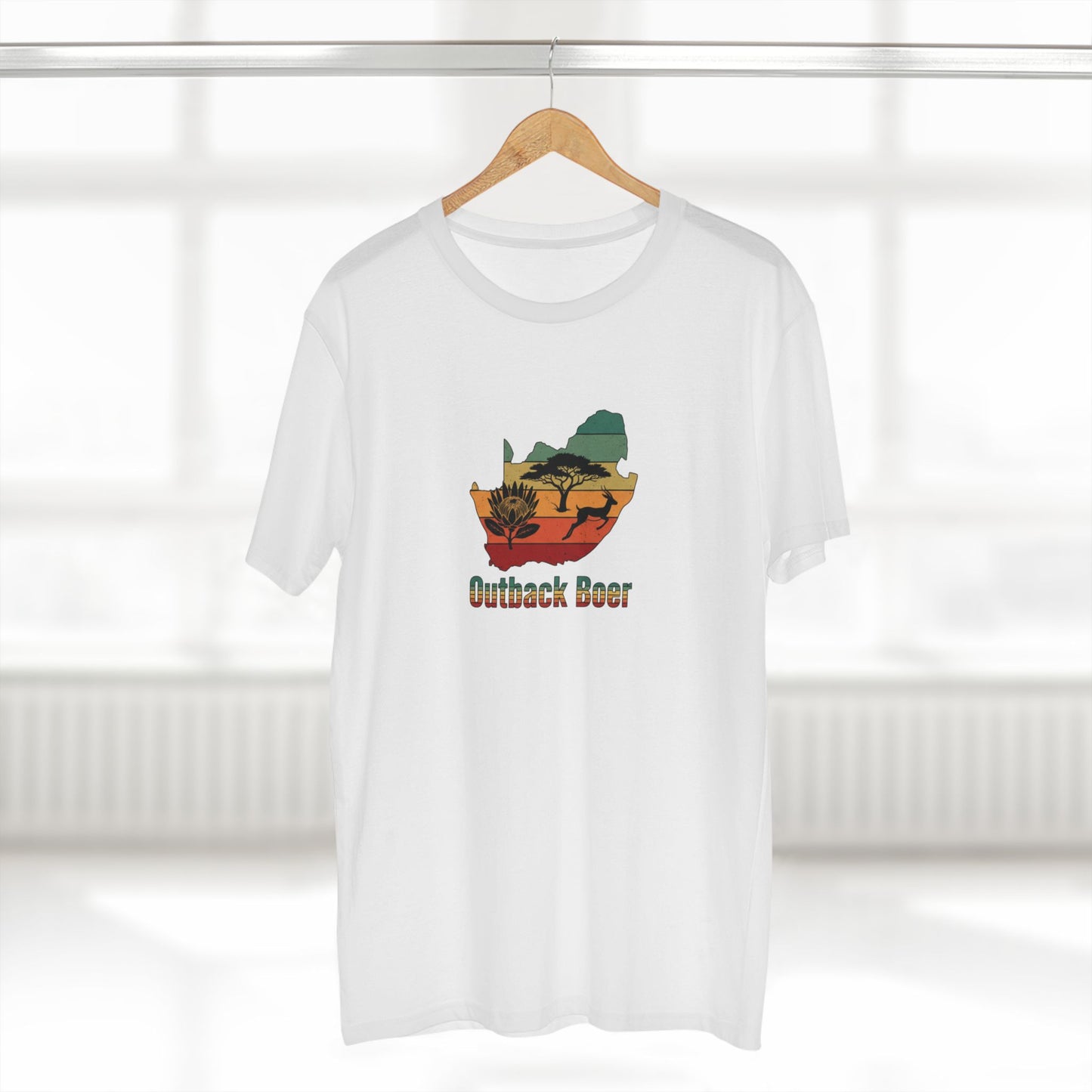 South Africa Silhouette Tee — Sunset Safari Map Graphic