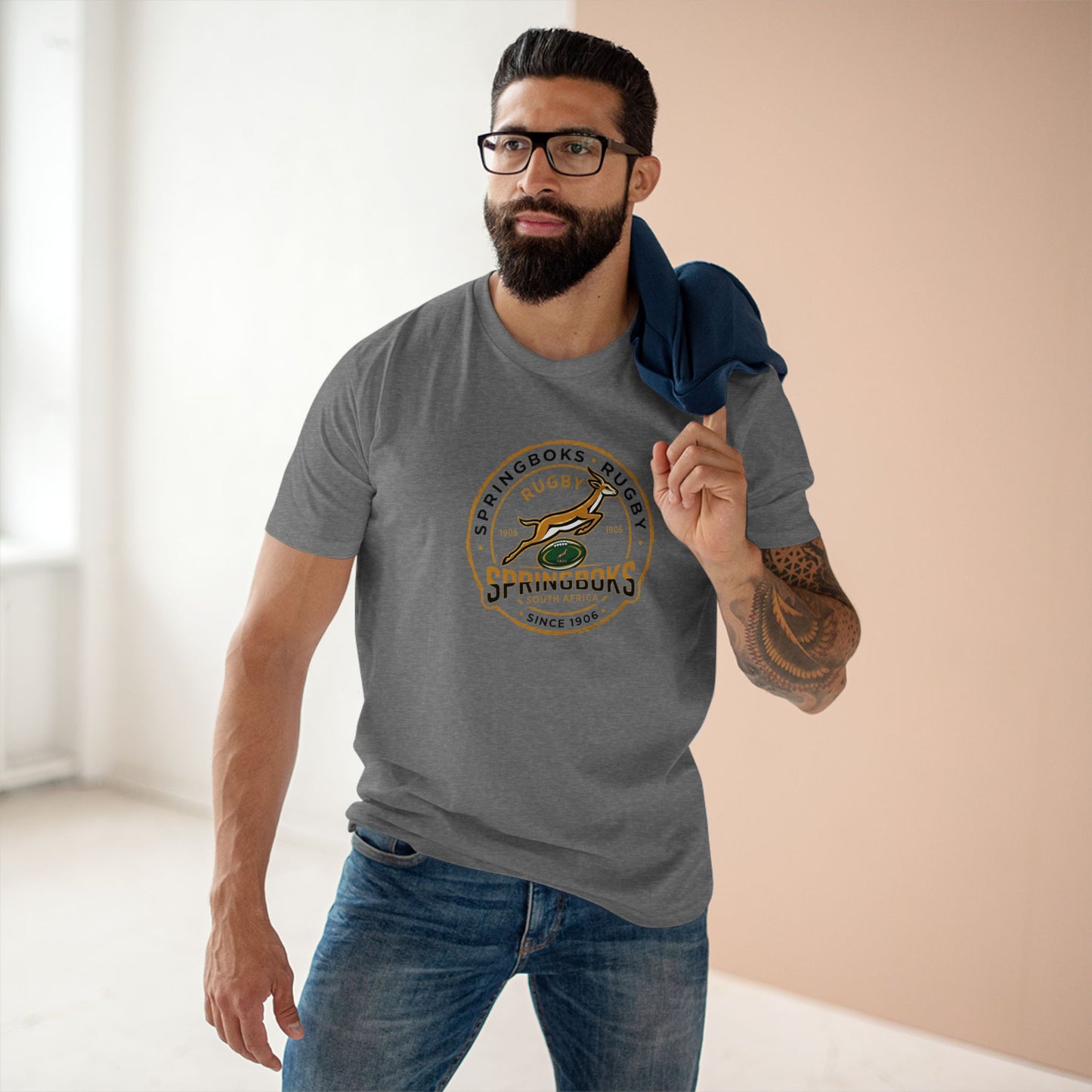 Springboks Rugby Logo Tee — Vintage Springboks Since 1906 Team Shirt