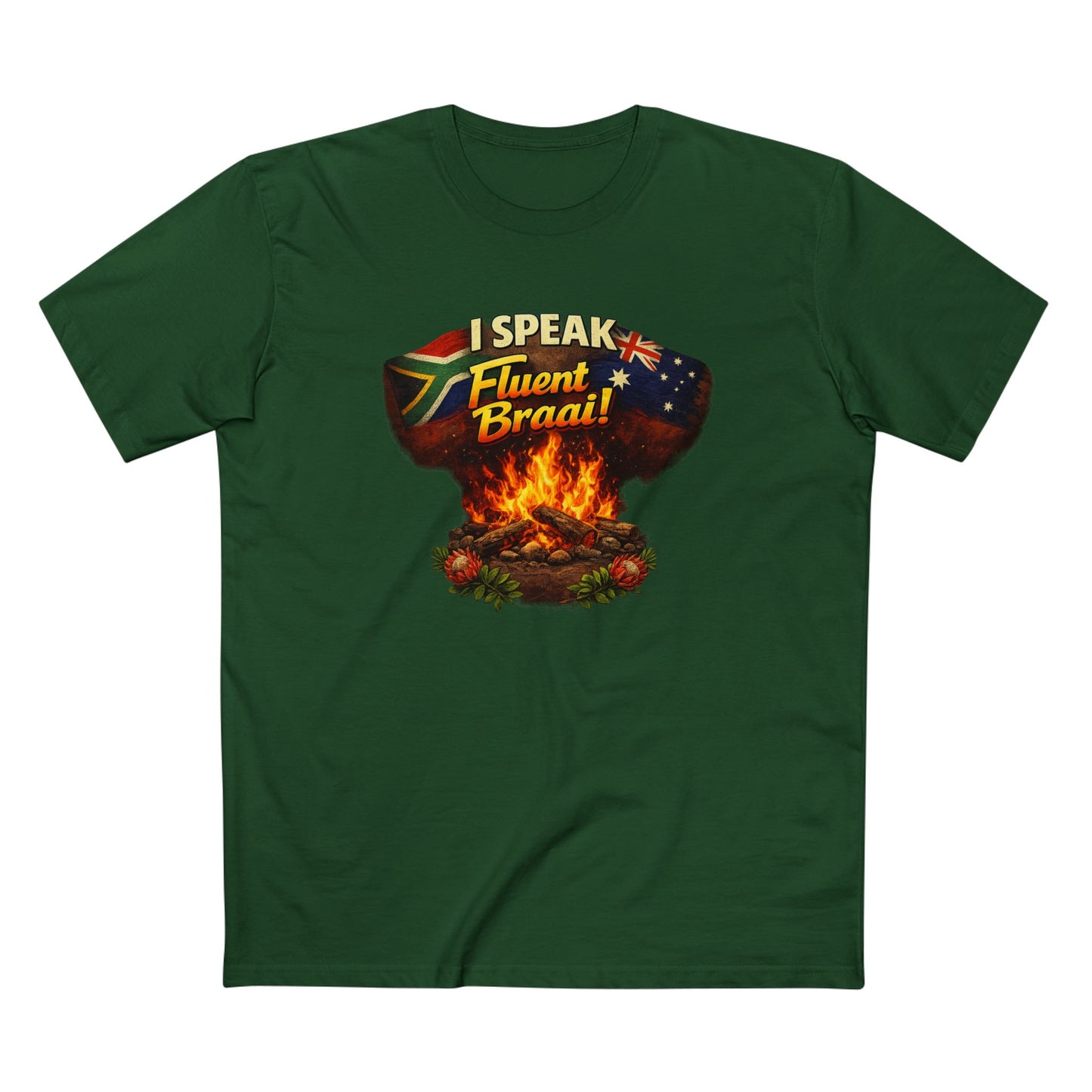I Speak Fluent Braai T‑Shirt — South African and Australia