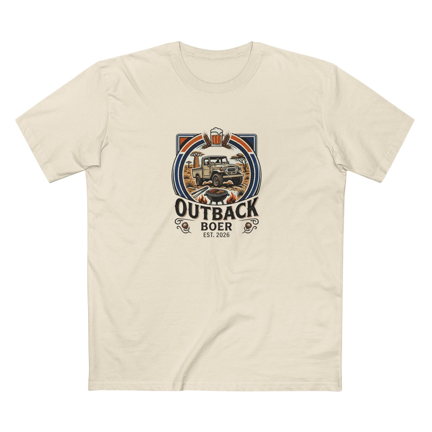 Outback Boer T‑Shirt — Black Writing