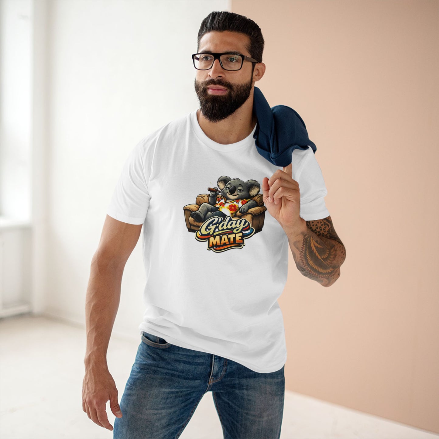 T-Shirt — 'G'day Mate' Relaxed Koala Graphic Tee