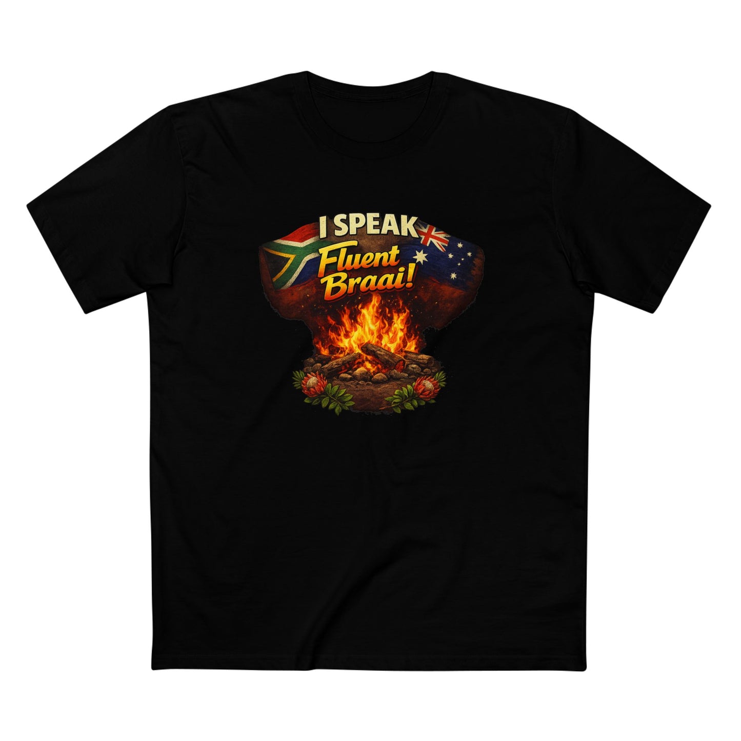 I Speak Fluent Braai T‑Shirt — South African and Australia