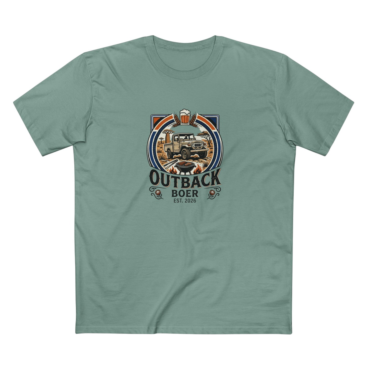 Outback Boer T‑Shirt — Black Writing