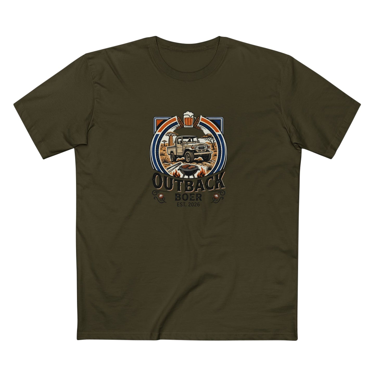 Outback Boer T‑Shirt — Black Writing
