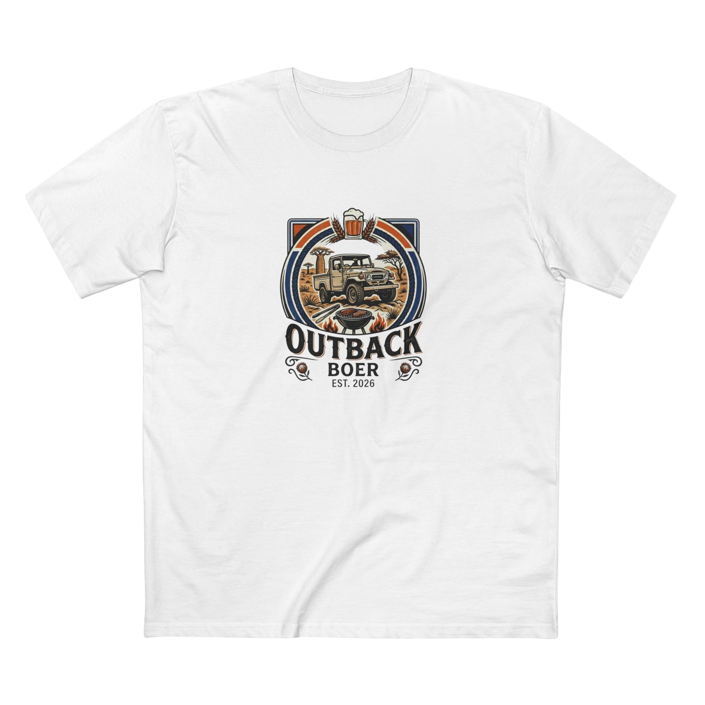 Outback Boer T‑Shirt — Black Writing